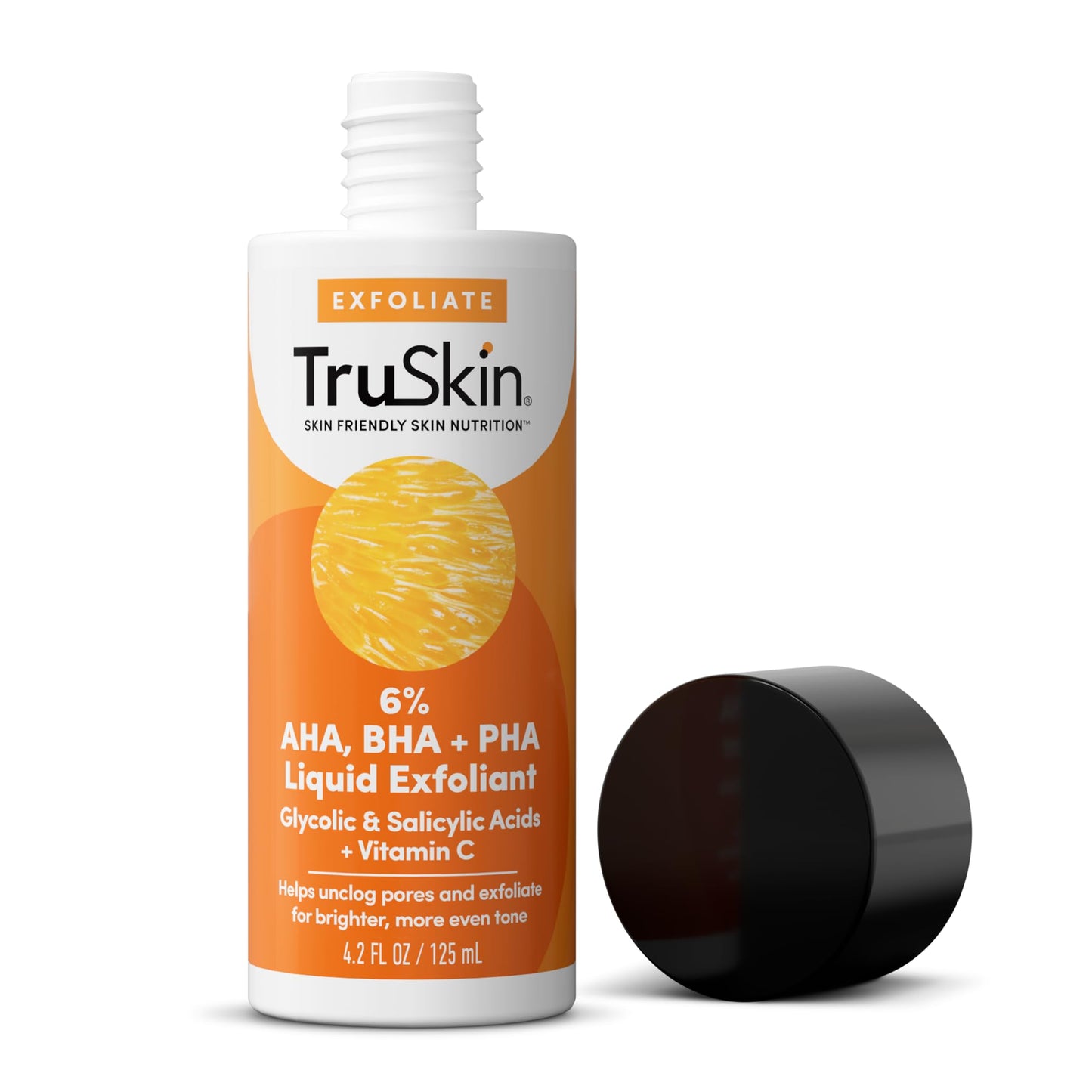 TruSkin BHA Liquid Exfoliant & Toner – PHA AHA BHA Gentle Exfoliator with Salicylic