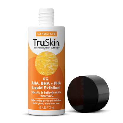 TruSkin BHA Liquid Exfoliant & Toner – PHA AHA BHA Gentle Exfoliator with Salicylic