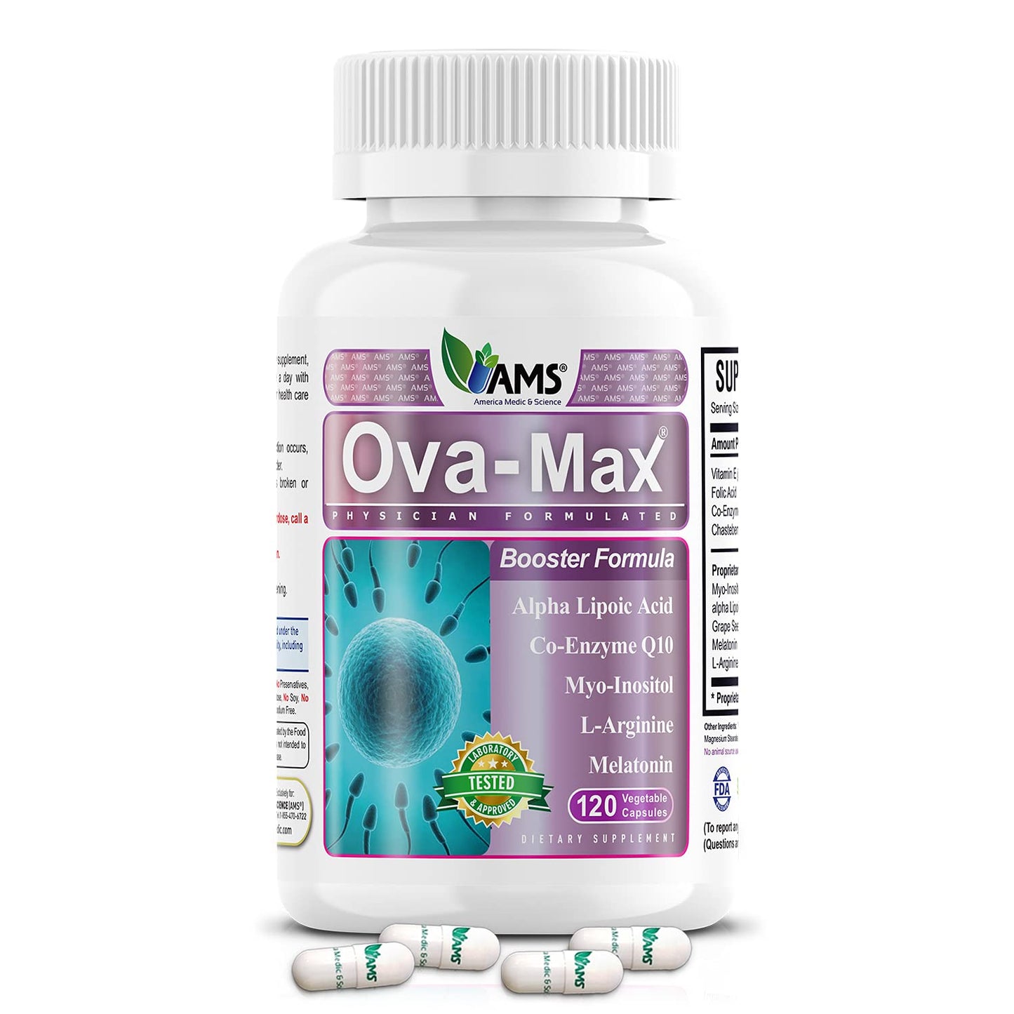 America Medic & Science OVA-Max Prenatal Vitamins for Women