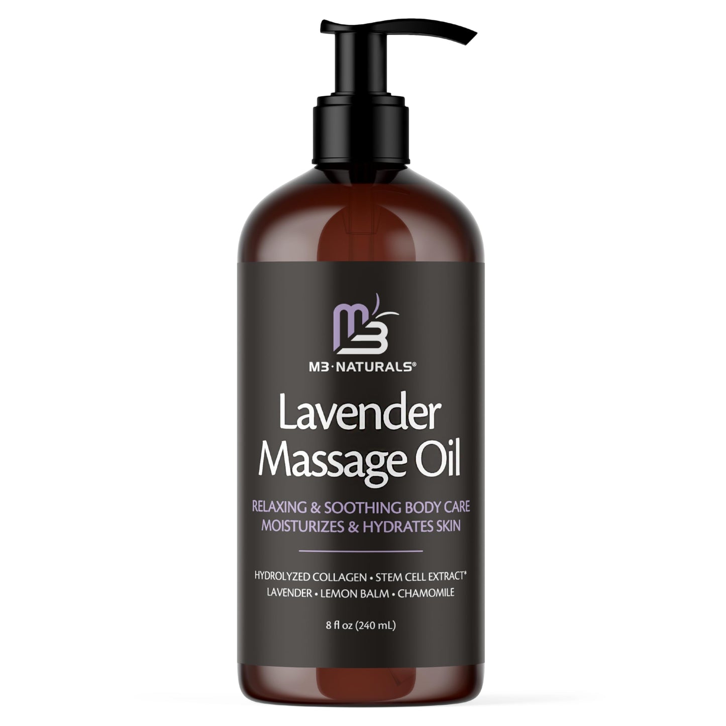 Lavender Massage Oil with Collagen and Stem Cells - Skin Tightening Massage