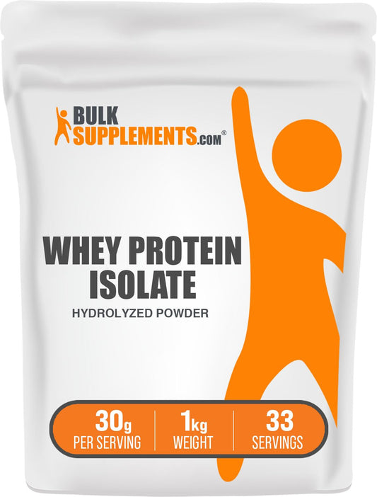 BulkSupplements.com Hydrolyzed Whey Protein Isolate - Whey Isolate Protein Powder