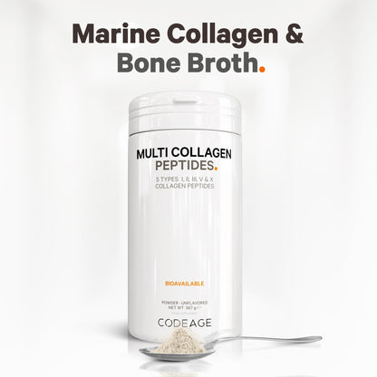 Codeage Multi Collagen Protein Powder Peptides, 2-Month Supply, Hydrolyzed, Type I, II, III, V, X Grass Fed