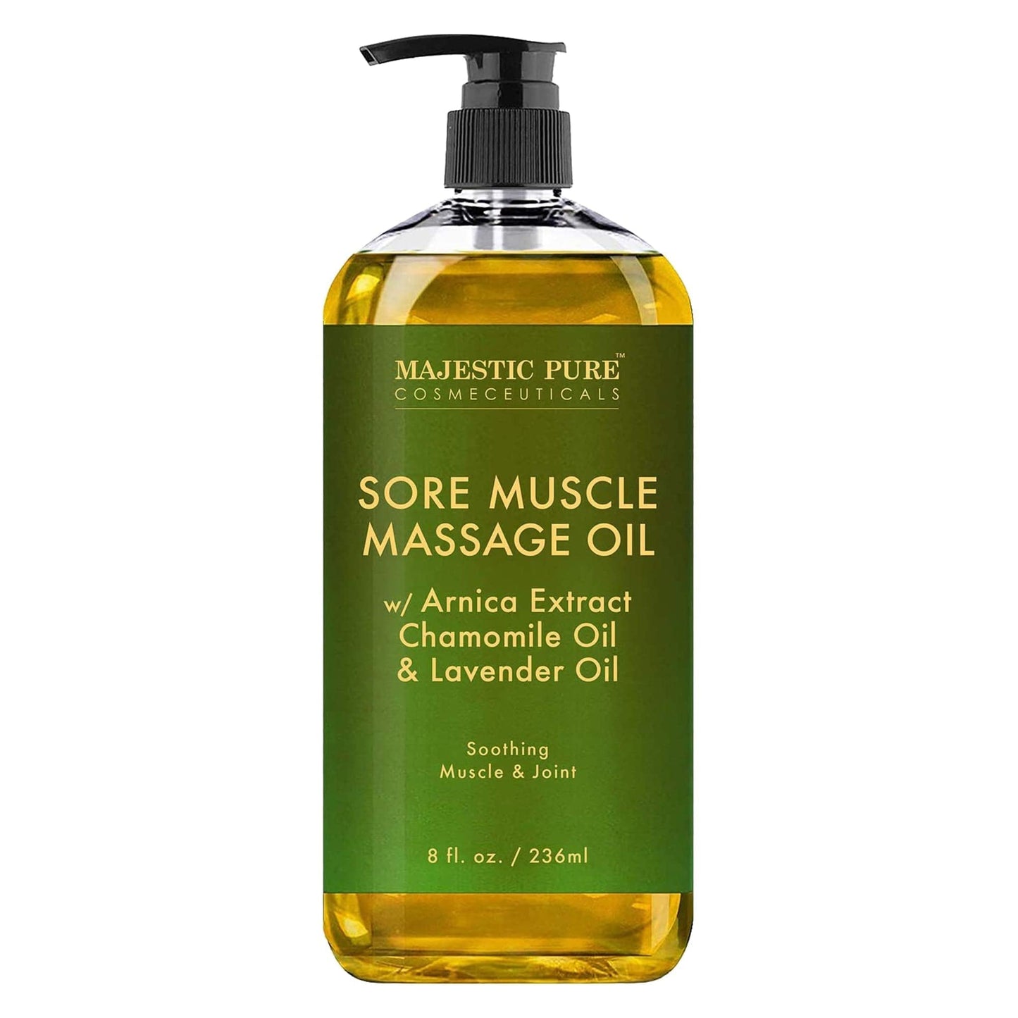 MAJESTIC PURE Arnica Sore Muscle Massage Oil for Massage Therapy - Natural Oil