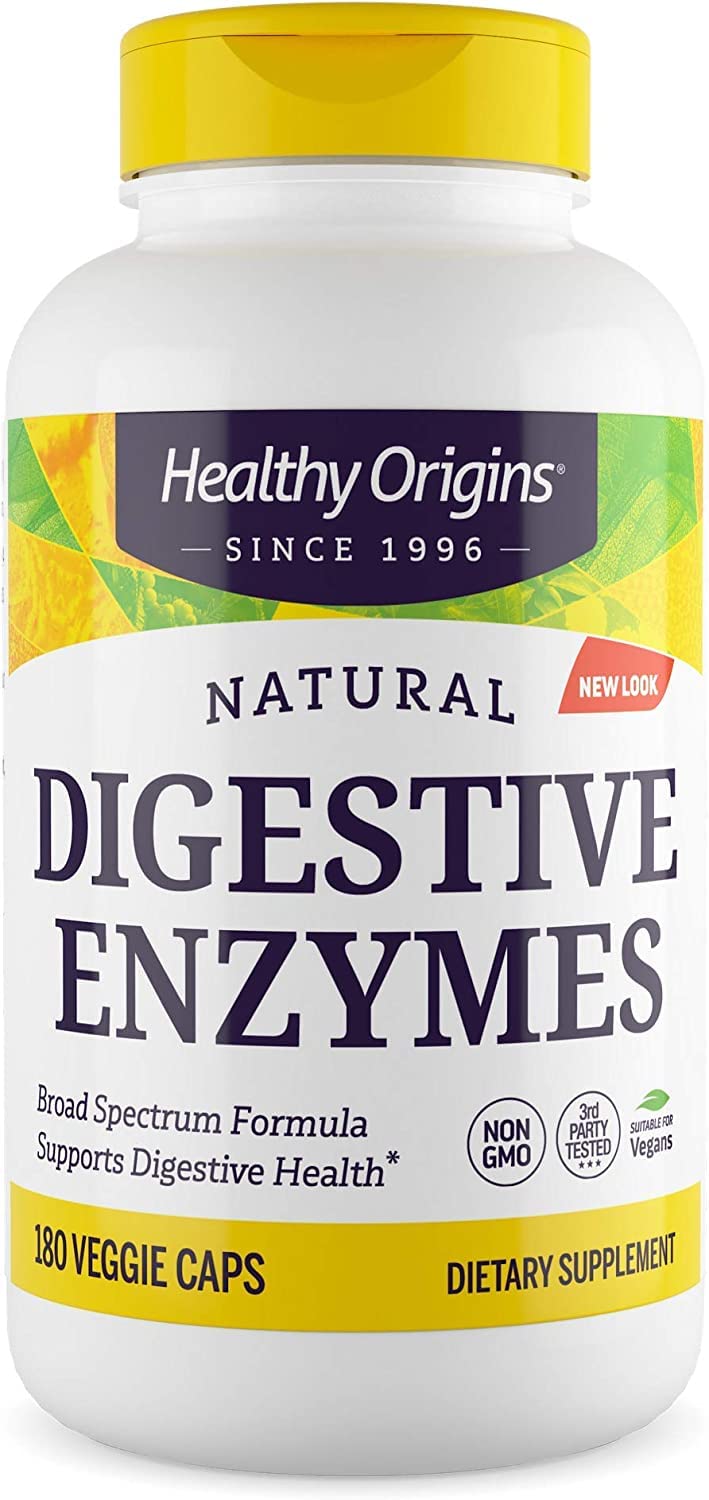 Healthy Origins Digestive Enzymes (NEC) Broad Spectrum - with Protease