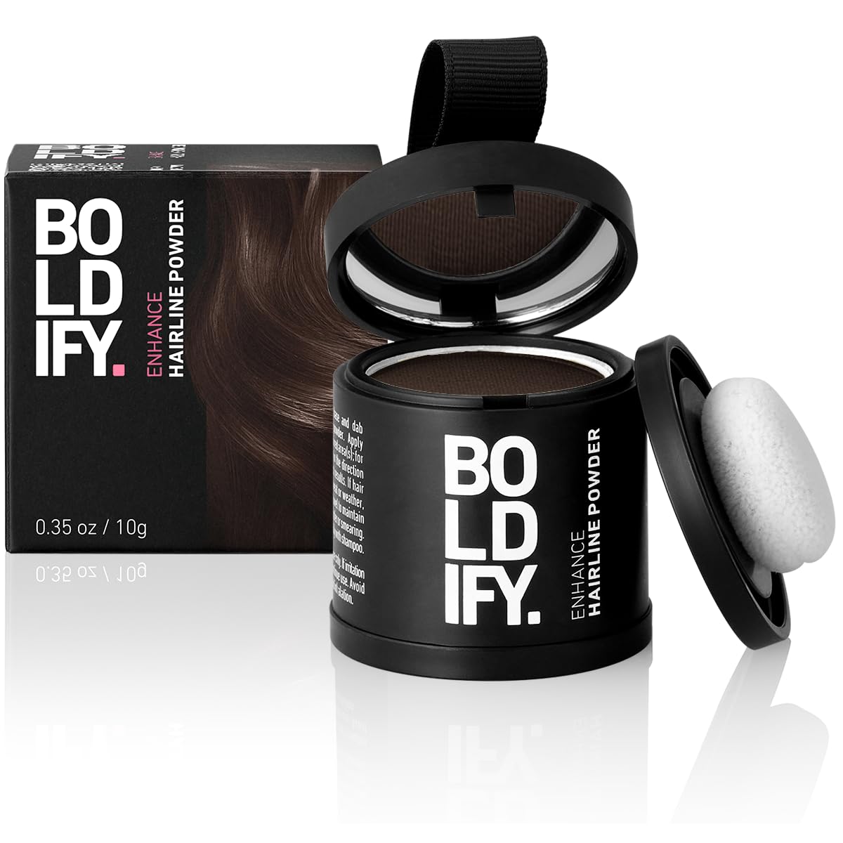 BOLDIFY Hairline Powder - LARGER 10g Bottle - Root Touch Up Powder - Instantly Conceals 