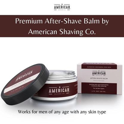 American Shaving Co. After Shave Balm for Smooth (Sandalwood Scent), Soothes and