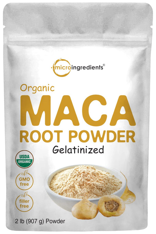 Organic Maca Root Powder, 2 Pound, Gelatinized for Better Absorption