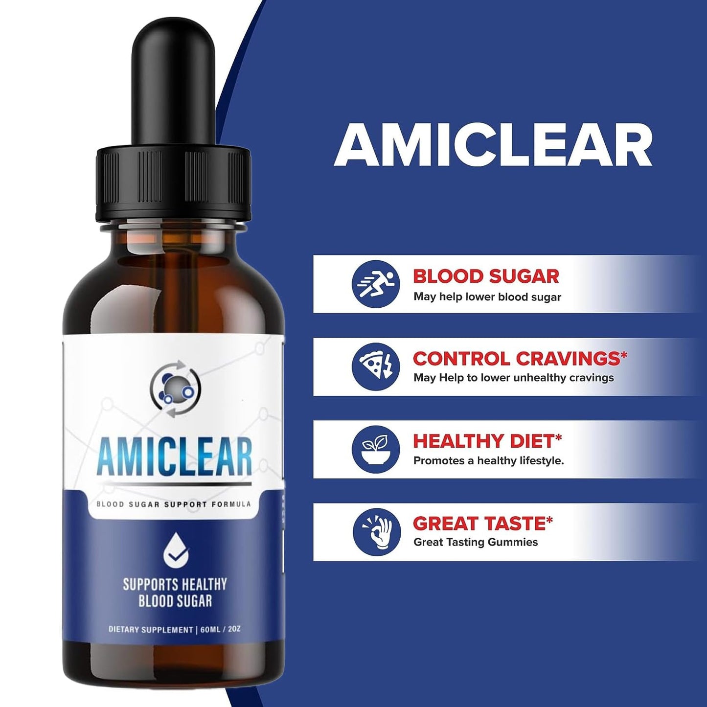 Amiclear Healthy Support Supplement,Amiclear Drops, Advanced Formula Ami Clear Drops