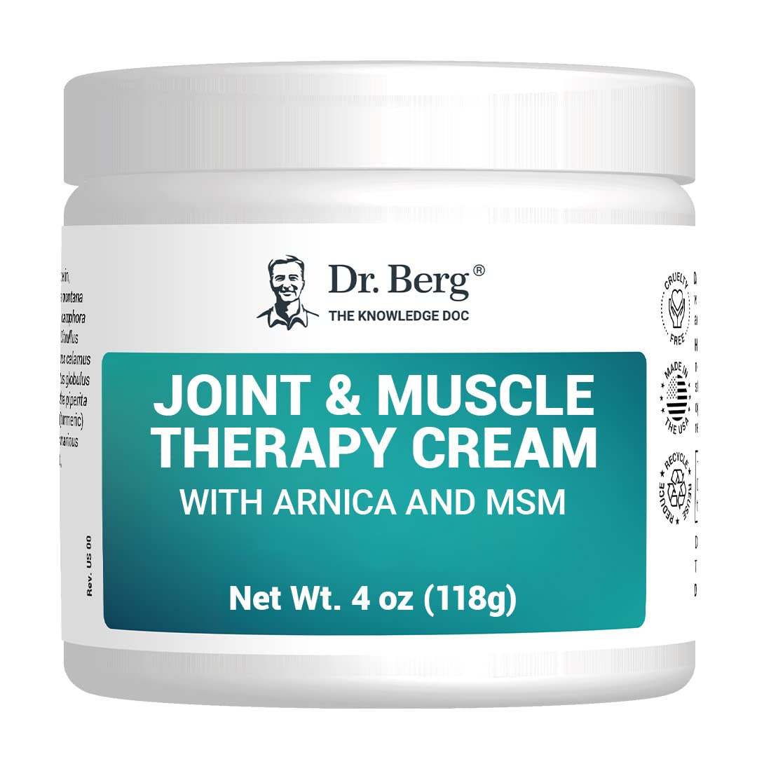 Dr. Berg's Joint & Muscle Cream - Workout Recovery, Full-Body Relaxation, Skin Nourishme