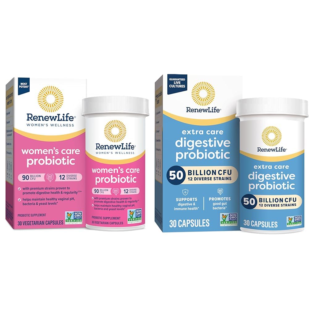 Renew Life Women's Probiotic Capsules, Supports Vaginal, Urinary, Digestive and Immune