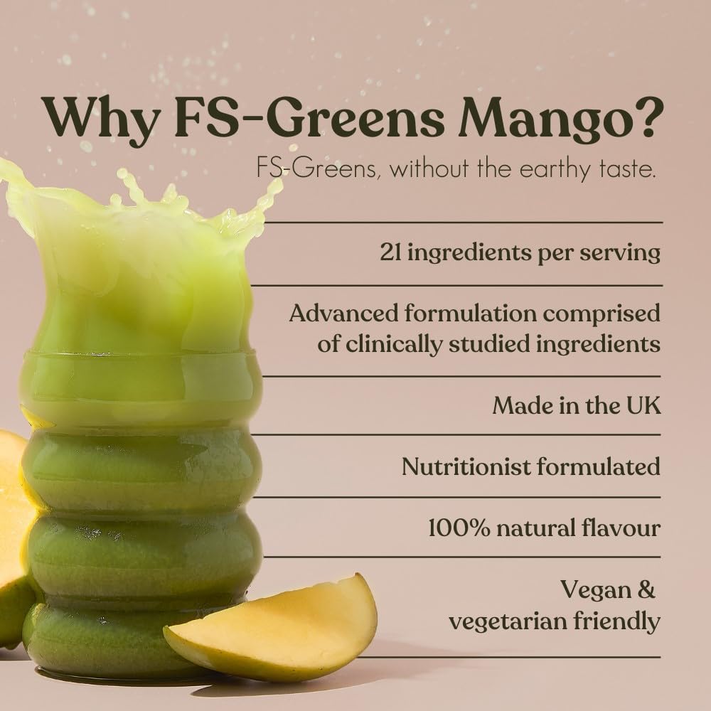 FS-Greens | 21 Advanced Greens, Superfoods, and Adaptogens Including KSM-66