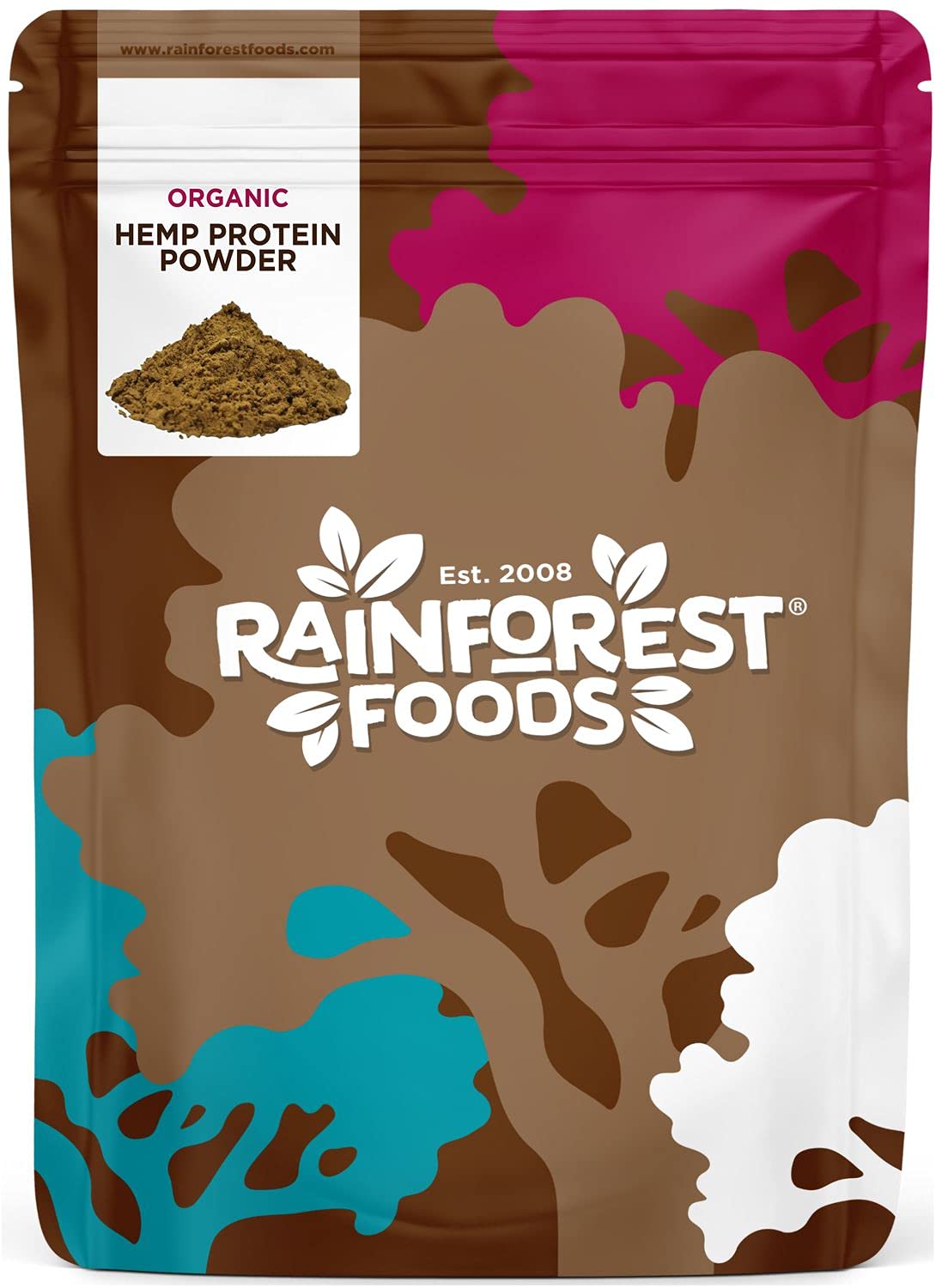 Rainforest Foods Organic Raw Hemp Protein Powder 900g