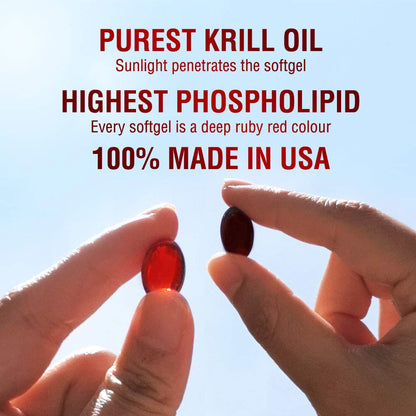 LABO Nutrition Perfect Krill EX, The Purest Ultra Strength Antarctic Krill Oil, Highest Phosph