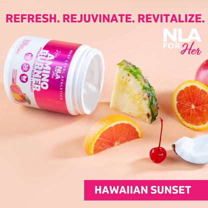 Uplift Pre-Workout for Women (30 Servings) -Hawaiian Sunset -Provides Clean/Sustained