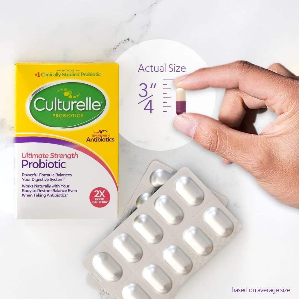 Culturelle Ultimate Strength Probiotic for Men and Women, Most Clinically Studied