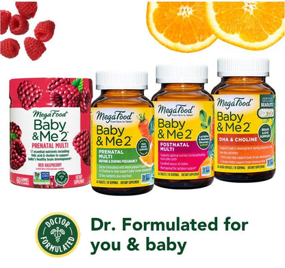 MegaFood Baby & Me 2 Prenatal Vitamin & Minerals - Vitamins for Women - with Folate