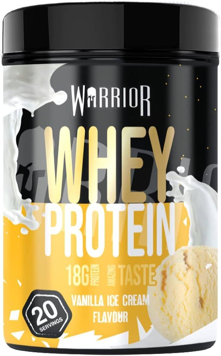 Warrior Whey Protein Powder – Up to 36g* of Protein Per Shake – Low Sugar, and Low Carbs 