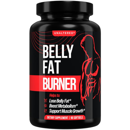 UNALTERED Belly Fat Burner for Men - Lose Belly Fat, Tighten Abs, Support Lean Muscle 