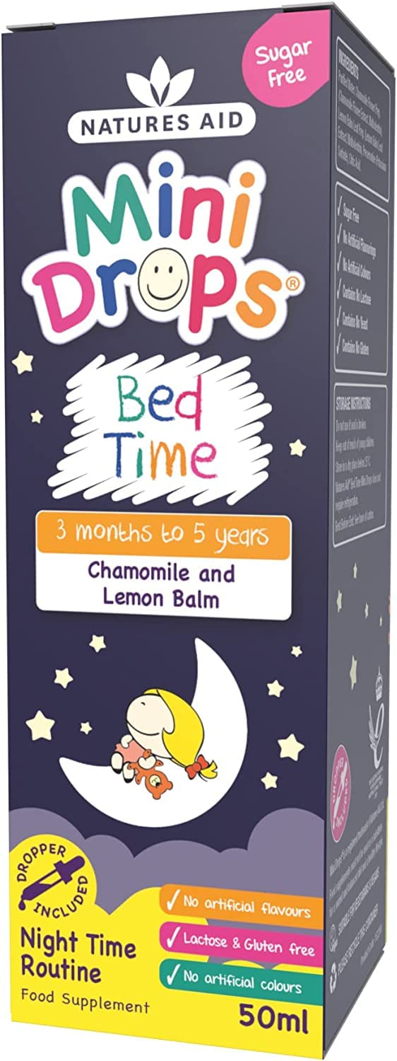 Natures Aid Bed Time Mini Drops for Children 3 Months - 5 Years, 50ml