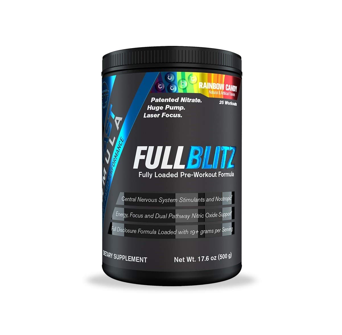 BFF Build Fast Formula FULLBLITZ Fully Loaded Pre-Workout | Energy Booster + Huge Dual