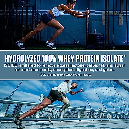 Dymatize ISO100 Hydrolyzed Protein Powder, 100% Whey Isolate, 25g of Protein