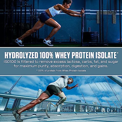 Dymatize ISO100 Hydrolyzed Protein Powder, 100% Whey Isolate , 25g of Protein, 5.5g BCA