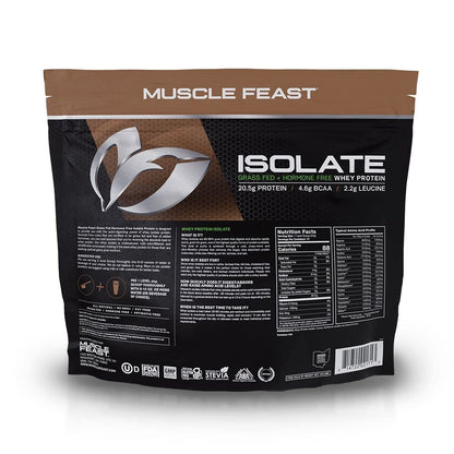 Muscle Feast Grass-Fed Whey Protein Isolate, All Natural Hormone Free Pasture Raised