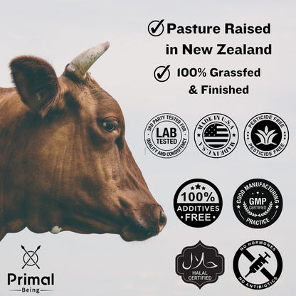 Primal Being Grassfed Beef Colostrum - Supports Immune Function, Gut Health, Hair