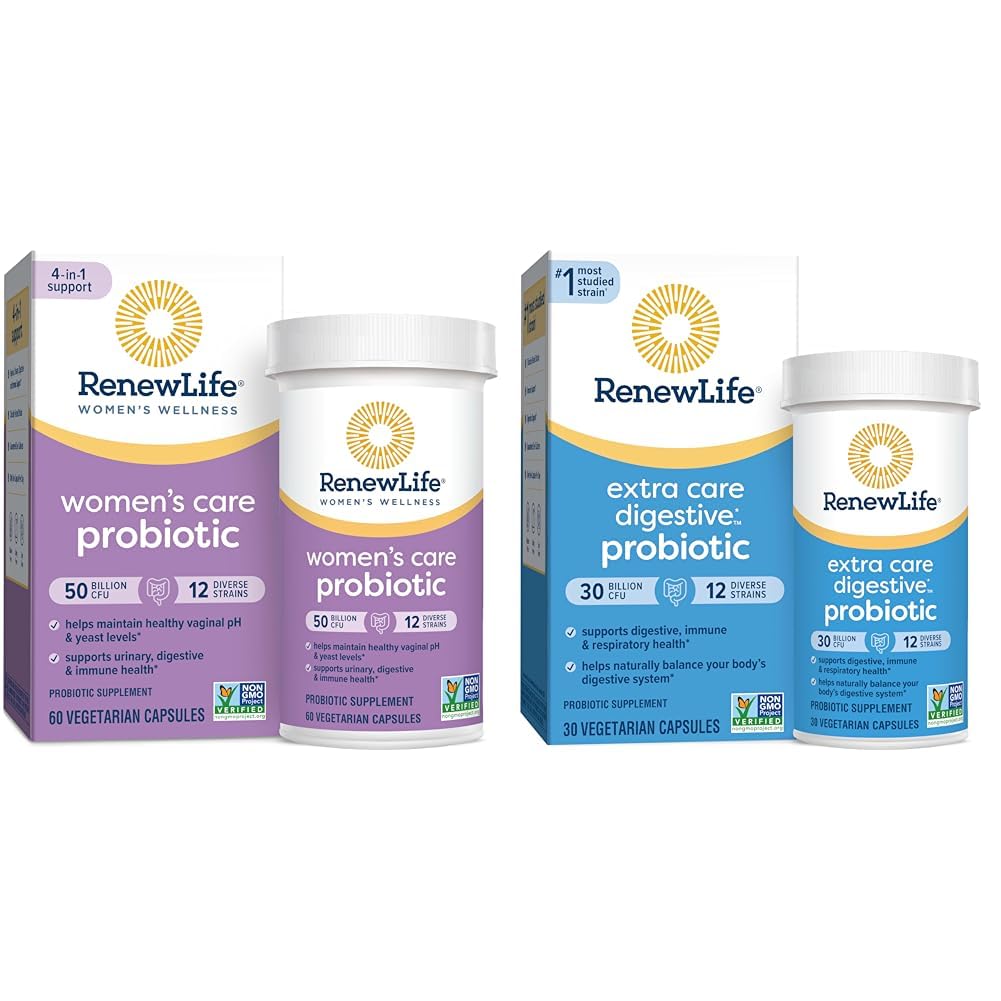 Renew Life Women's Probiotic Capsules, 50 Billion CFU Guaranteed, Supports Vaginal 