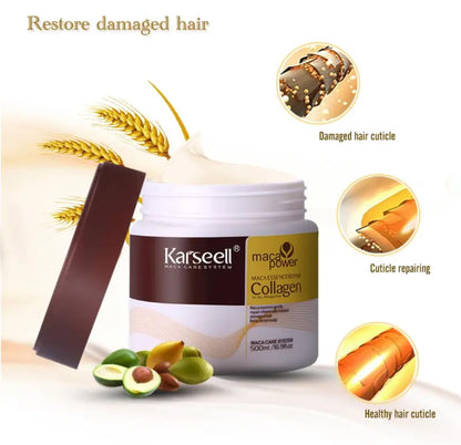 Karseell Dry Damaged Hair Treatment Deep Conditioning Repair Collagen Hair Mask