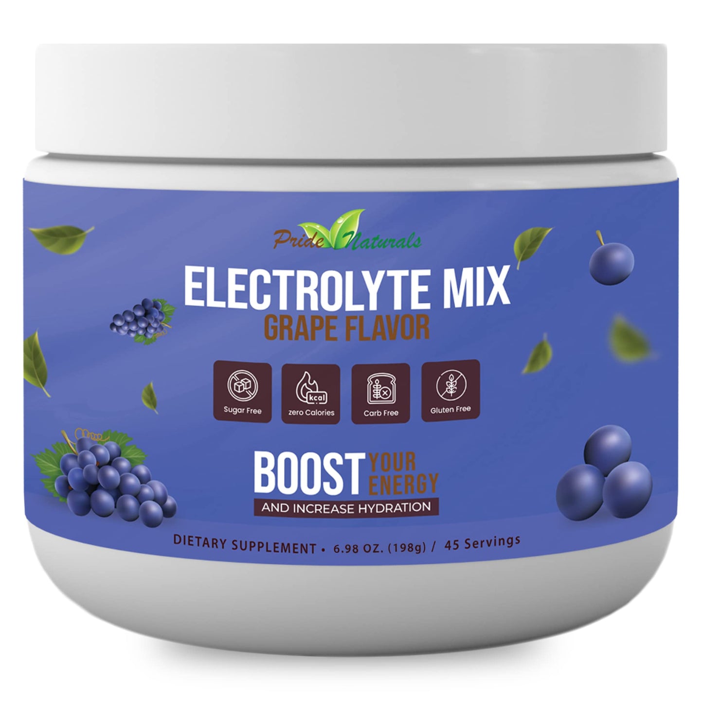 Electrolyte Powder - Refreshing Workout Recovery Electrolytes, Sugar Free, Gluten Free 