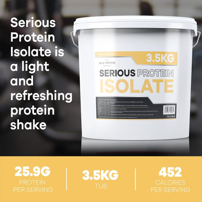 The Bulk Protein Company, Serious Protein Isolate – 3.5kg – Whey Protein Iso