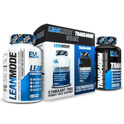 EVL Weight Loss Support Stack - Trans4orm Thermogenic Fat Burner Support Pills