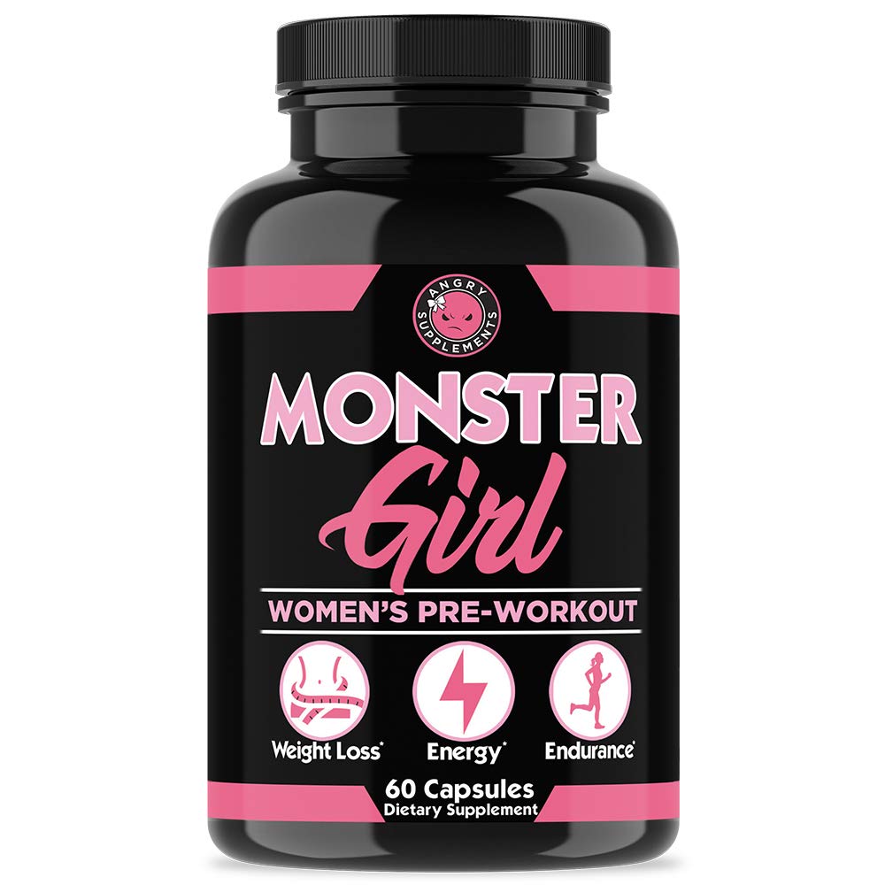 Angry Supplements Monster Girl, Women’s Pre-Workout + Recovery, Apple Cider Vinegar