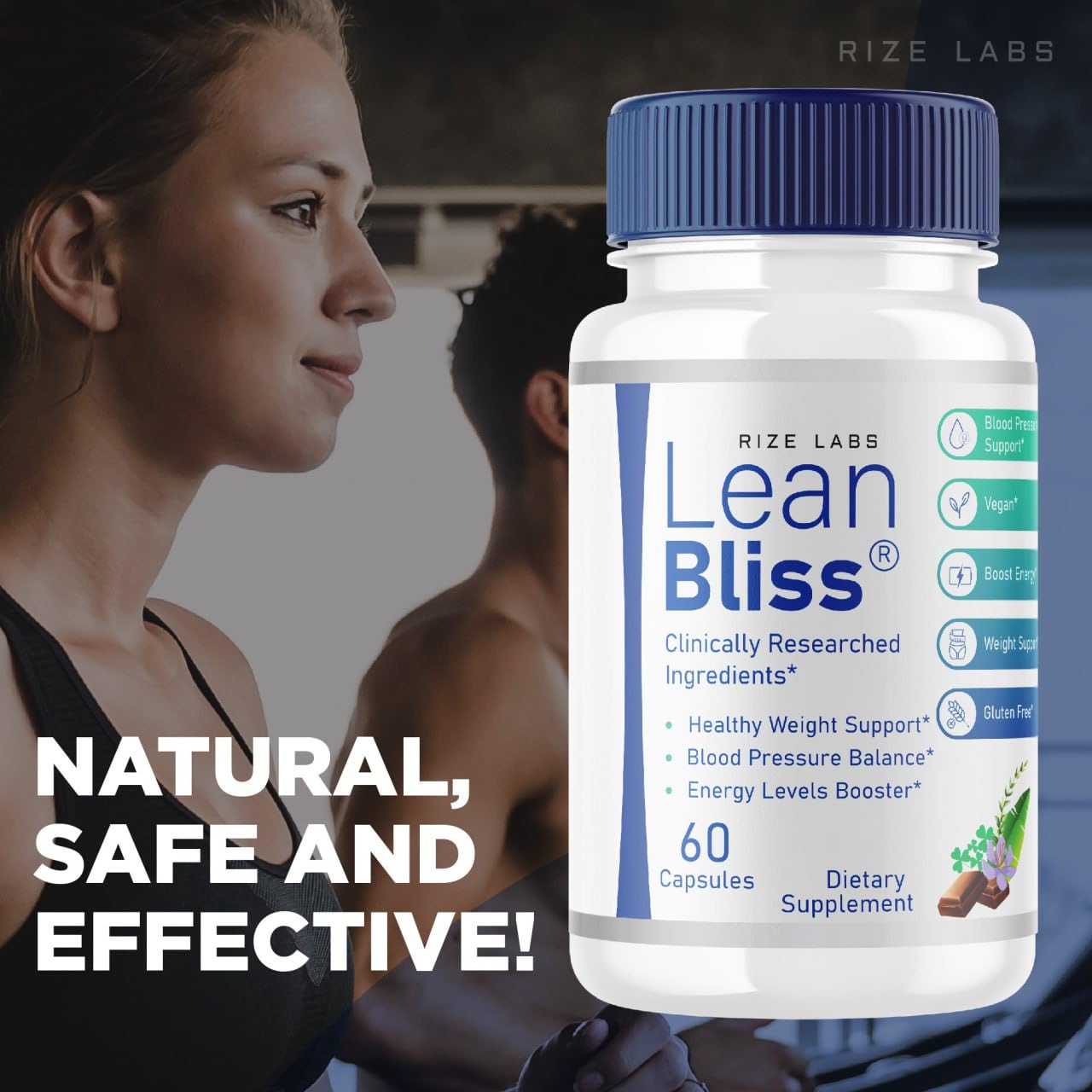 (2 Pack) Lean Bliss Weight Loss Pills, Lean Bliss Fat Burning Formula, LeanBliss Advanced