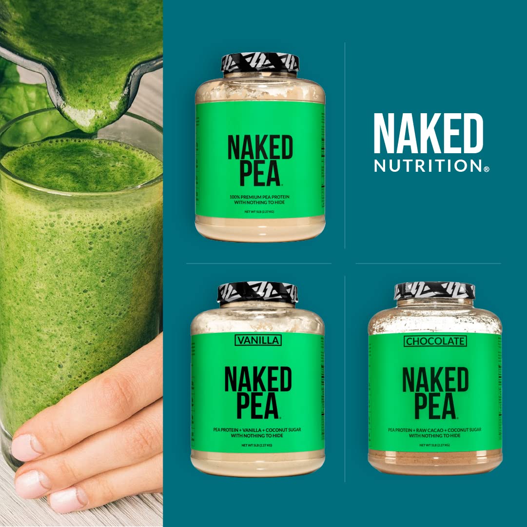 NAKED Pea - 5LB 100% Pea Protein Powder from North American Farms - Unflavored