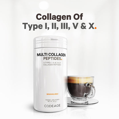 Codeage Multi Collagen Protein Powder Peptides, 2-Month Supply, Hydrolyzed, Type I, II, III, V, X Grass Fed