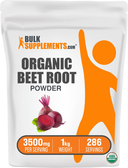 BULKSUPPLEMENTS.COM Organic Beet Root Powder - Beet Powder Organic, Beetroot