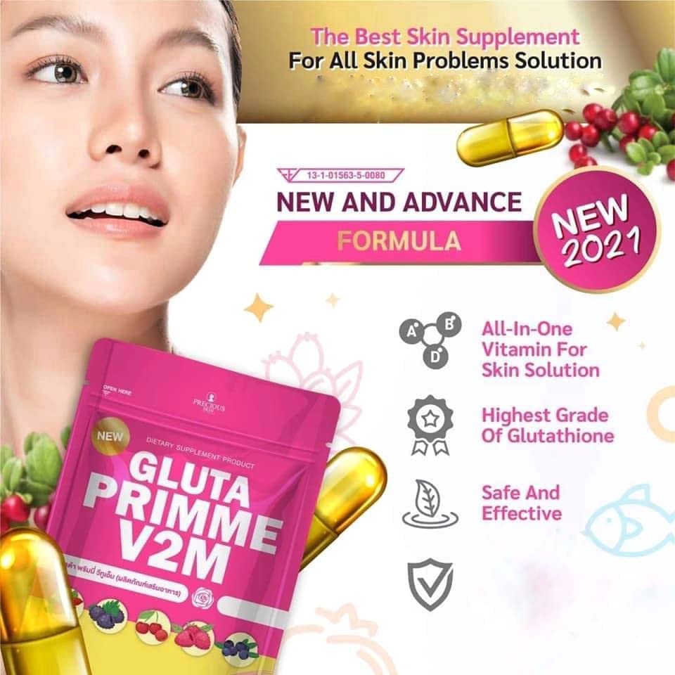 Gluta Prime Super Skin Supplement for Women Authentic 30 Capsule Gluta Prime L