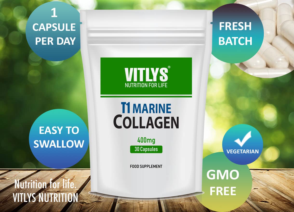 Optimum Marine Collagen 30 Capsules - 1 Month Supply - One Per Day Hydrolysed Collagen