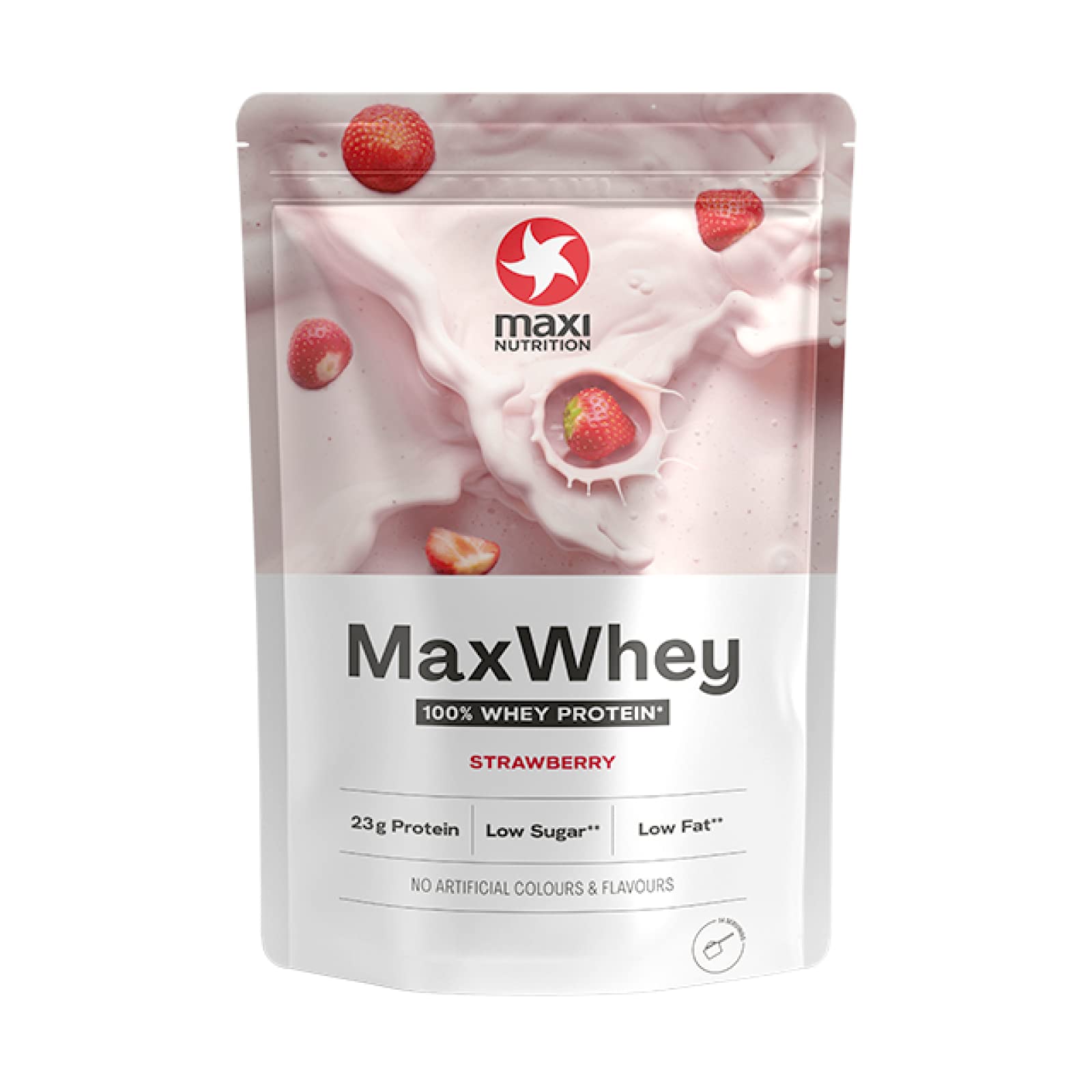 MaxiNutrition - MaxWhey - Whey Protein Powder Strawberry - Low-Fat - Low Sugar 