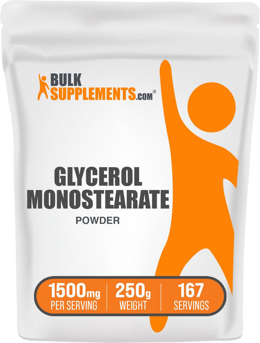 BULKSUPPLEMENTS.COM Glycerol Monostearate Powder - Glycerol Powder for Endurance