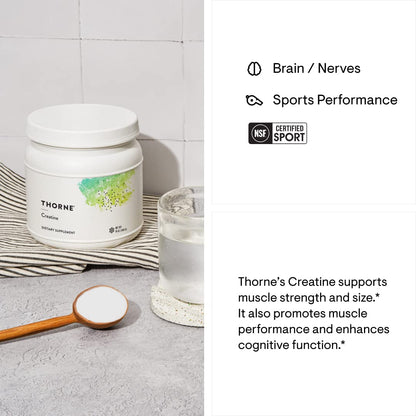 THORNE Creatine - Creatine Monohydrate, Amino Acid Powder - Support Muscles