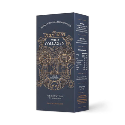 Ancient + Brave Wild Collagen Sachets 15 x 5g - Wild Caught Marine Collagen Powder