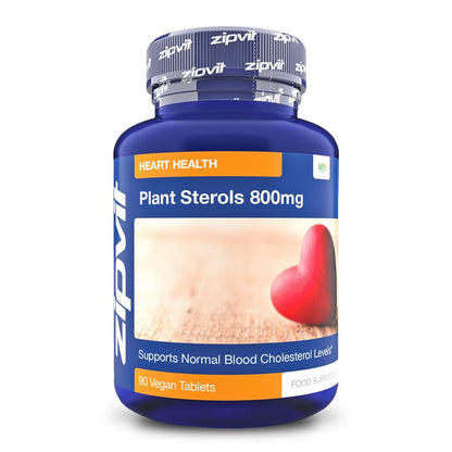 Plant Sterols High Strength 800mg, 90 Vegan Tablets, Supports and Helps Lower 