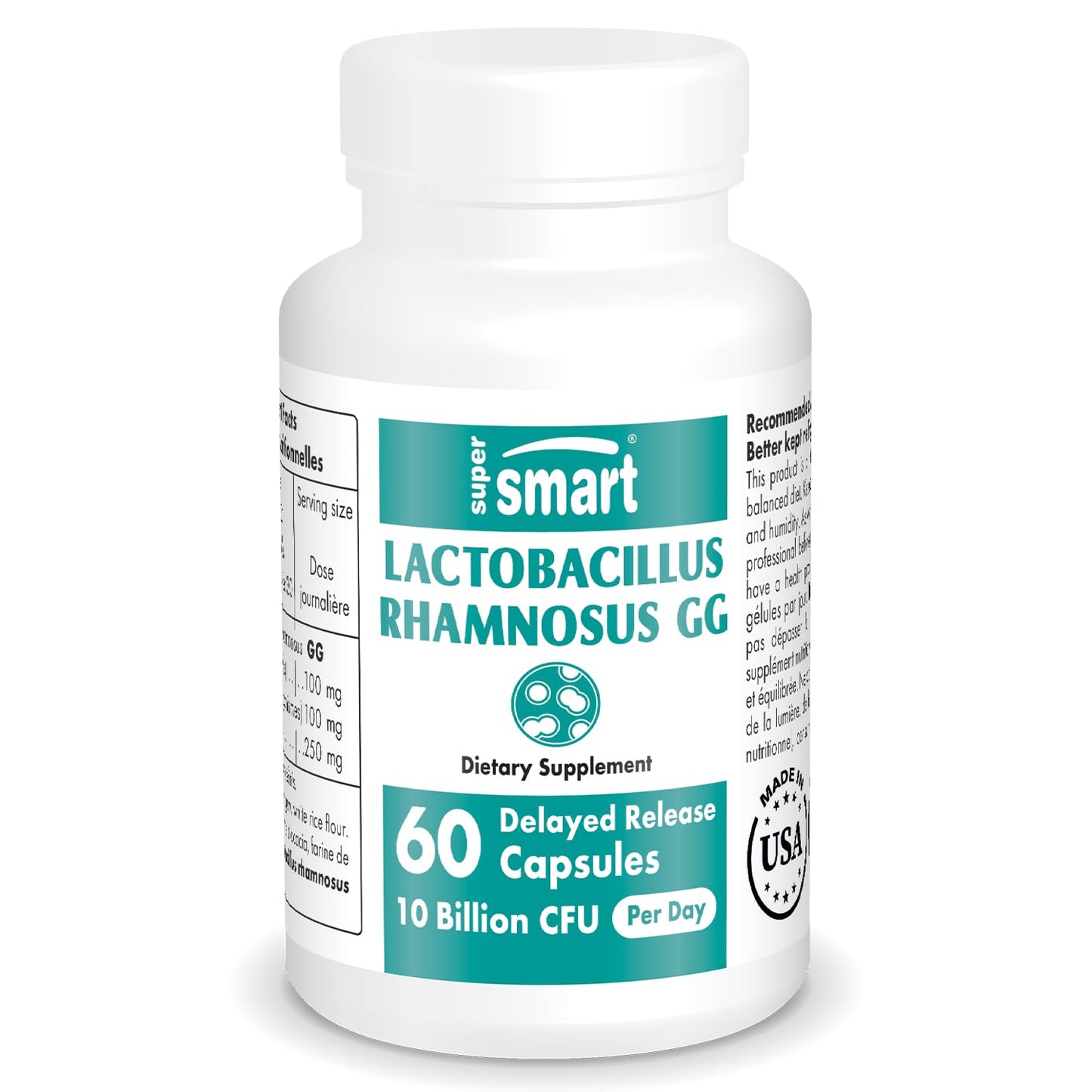 Supersmart - Lactobacillus Rhamnosus GG 10 Billion CFU per Day (LGG Probiotic 