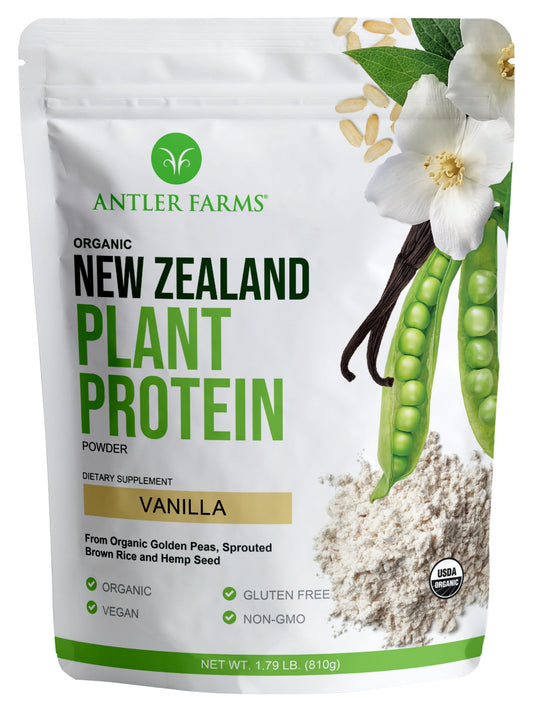 Antler Farms - 100% Pure New Zealand Plant Protein, Vanilla Flavor, 1.79 lbs – Pure 