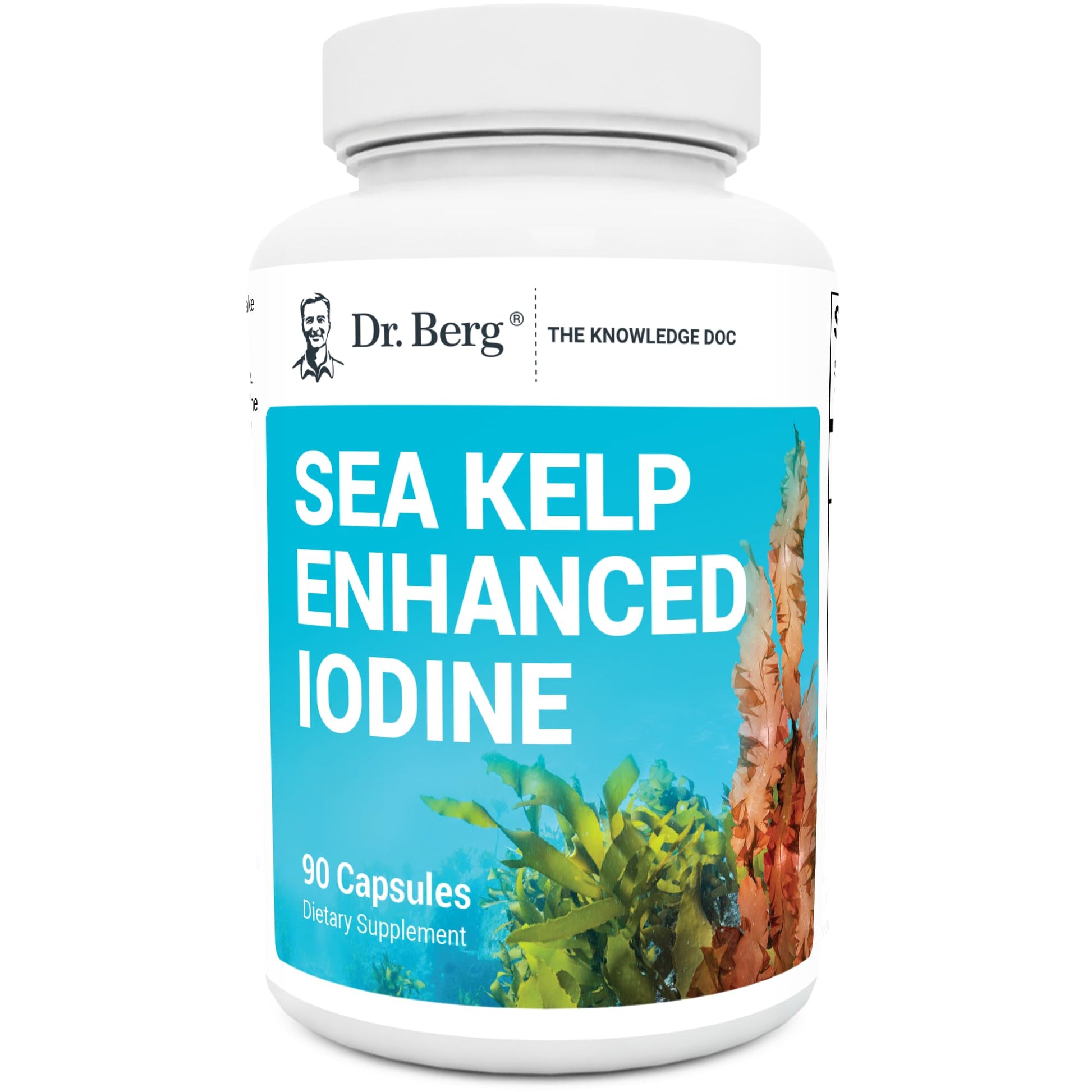 Dr. Berg's Sea Kelp Enhanced - Pure Healthy Thyroid Support Natural Antioxidants 