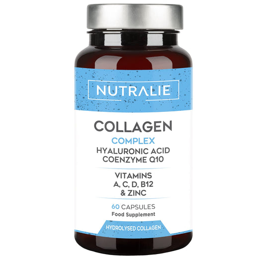 Collagen + Hyaluronic Acid + Q10 Hydrolysed Collagen Women Men + Vitamins A C D B12 Zinc