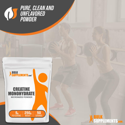 BULKSUPPLEMENTS.COM Creatine Monohydrate Powder - Micronized Creatine